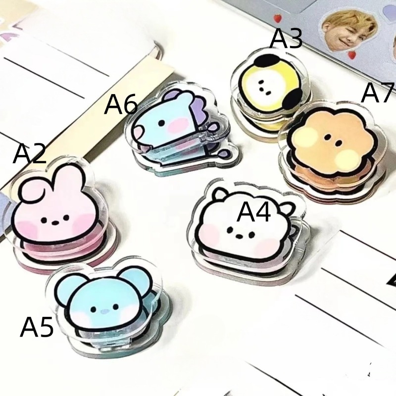 Tippet Line - Kawaii BT21 Acrylic Memo Clip Anime