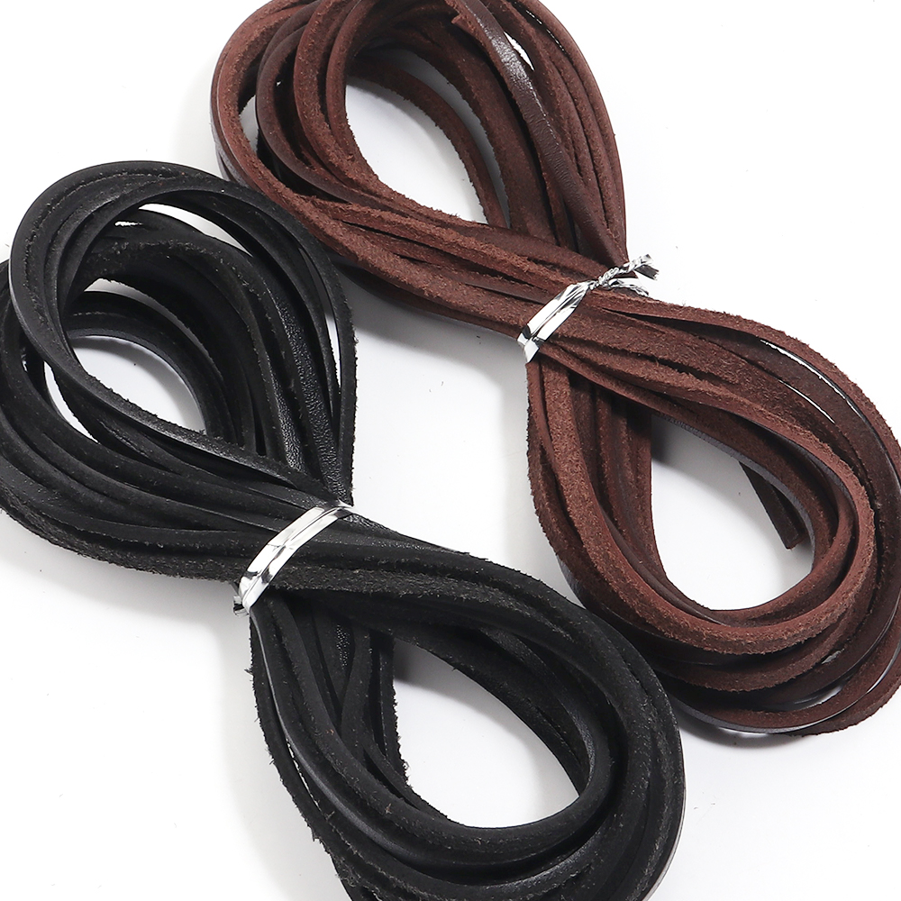 5yards 3mm Genuine Cow Leather - Braided Line recension och pris