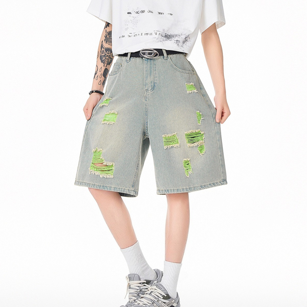 Men's Lined Ripped Denim Short - Fly Line recension och pris