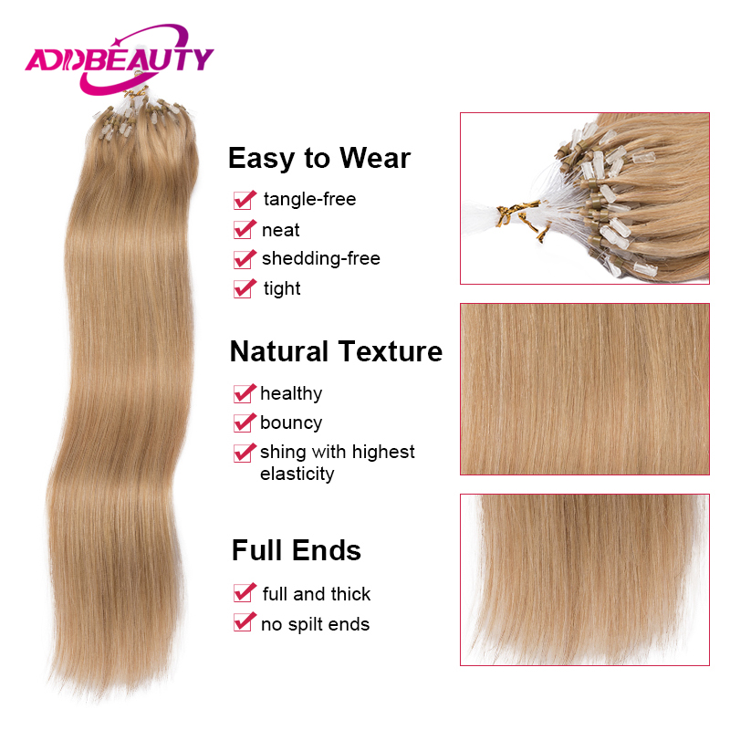 Straight Human Hair Extensions - Monofilament Line recension och pris