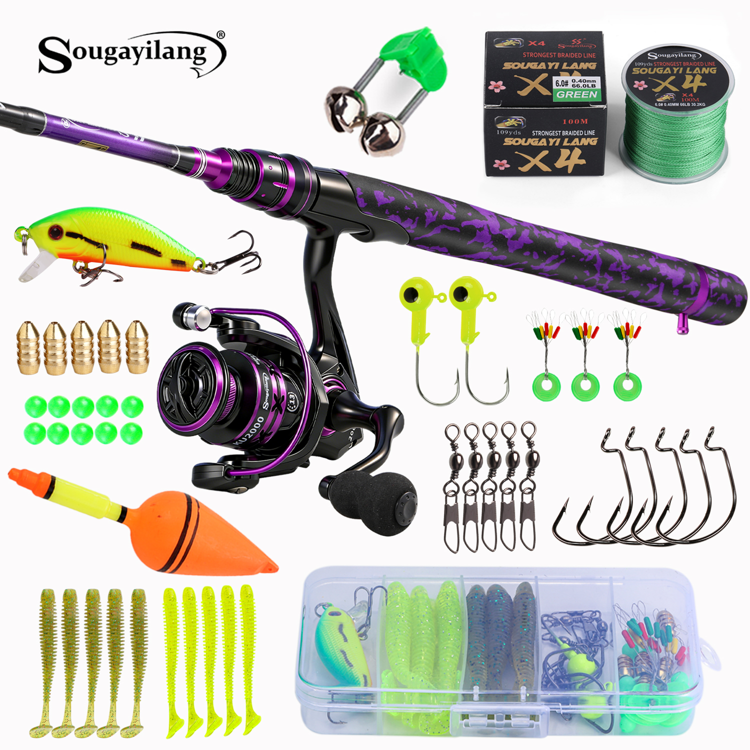 Sougayilang Spinning Fishing R - Freshwater Line recension och pris