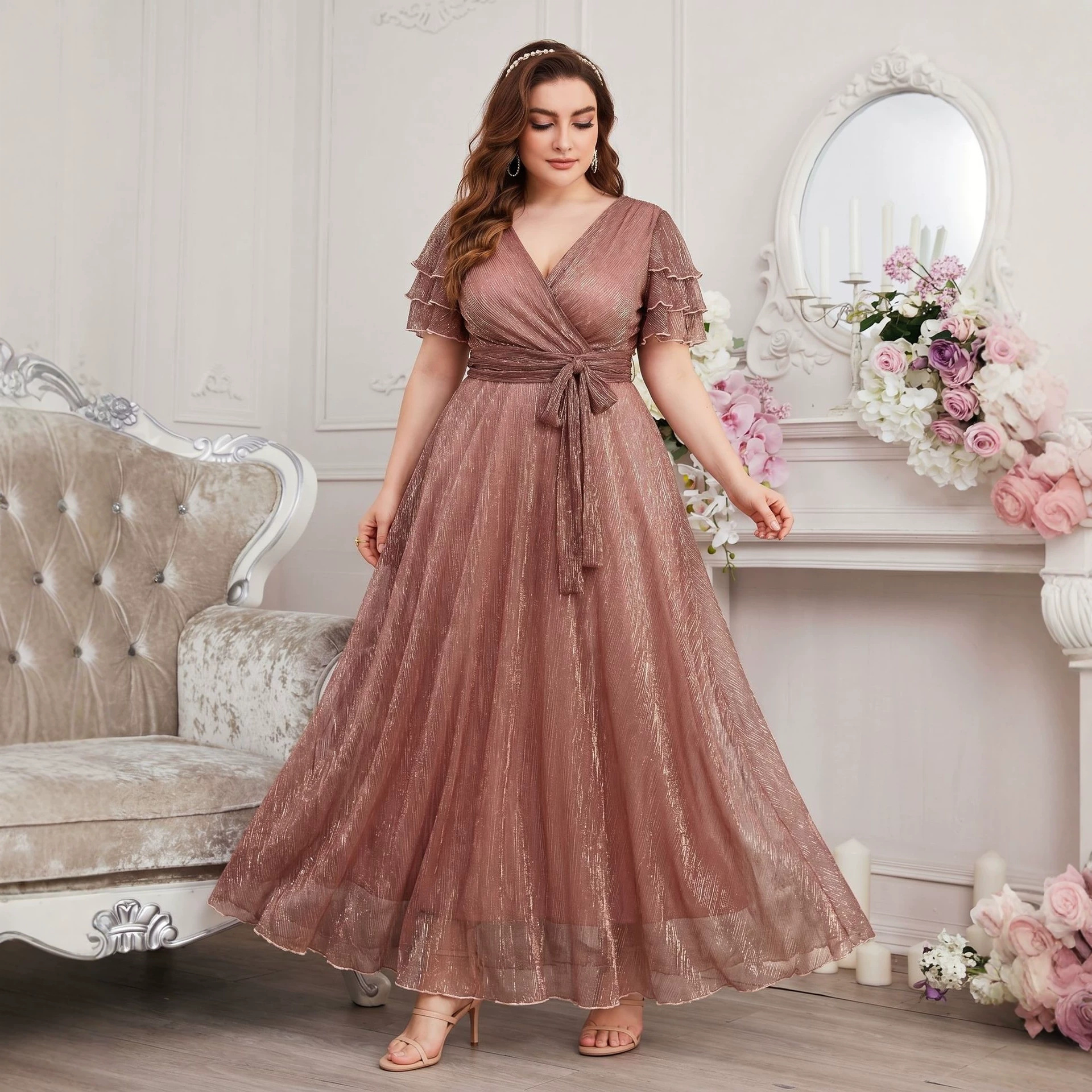 Luxury Curvy Blush Gold Glitte - Fly Line recension och pris