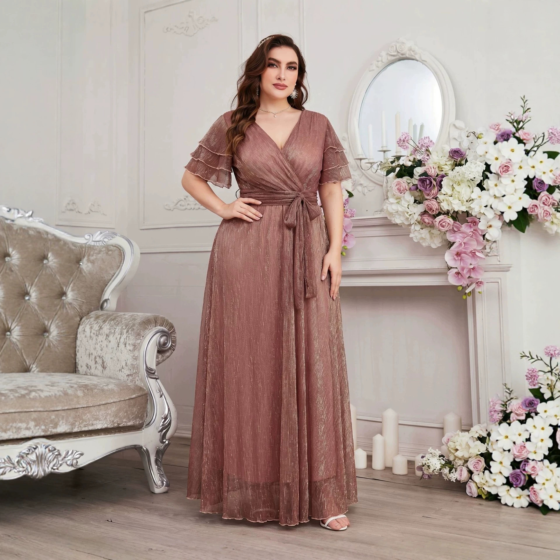 Luxury Curvy Blush Gold Glitte - Fly Line recension och pris