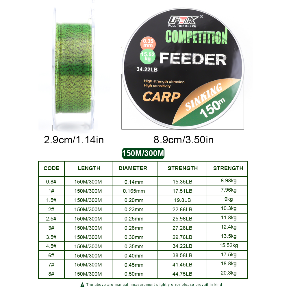 FTK  3D Invisible Carp Fishing - Copolymer Line recension och pris
