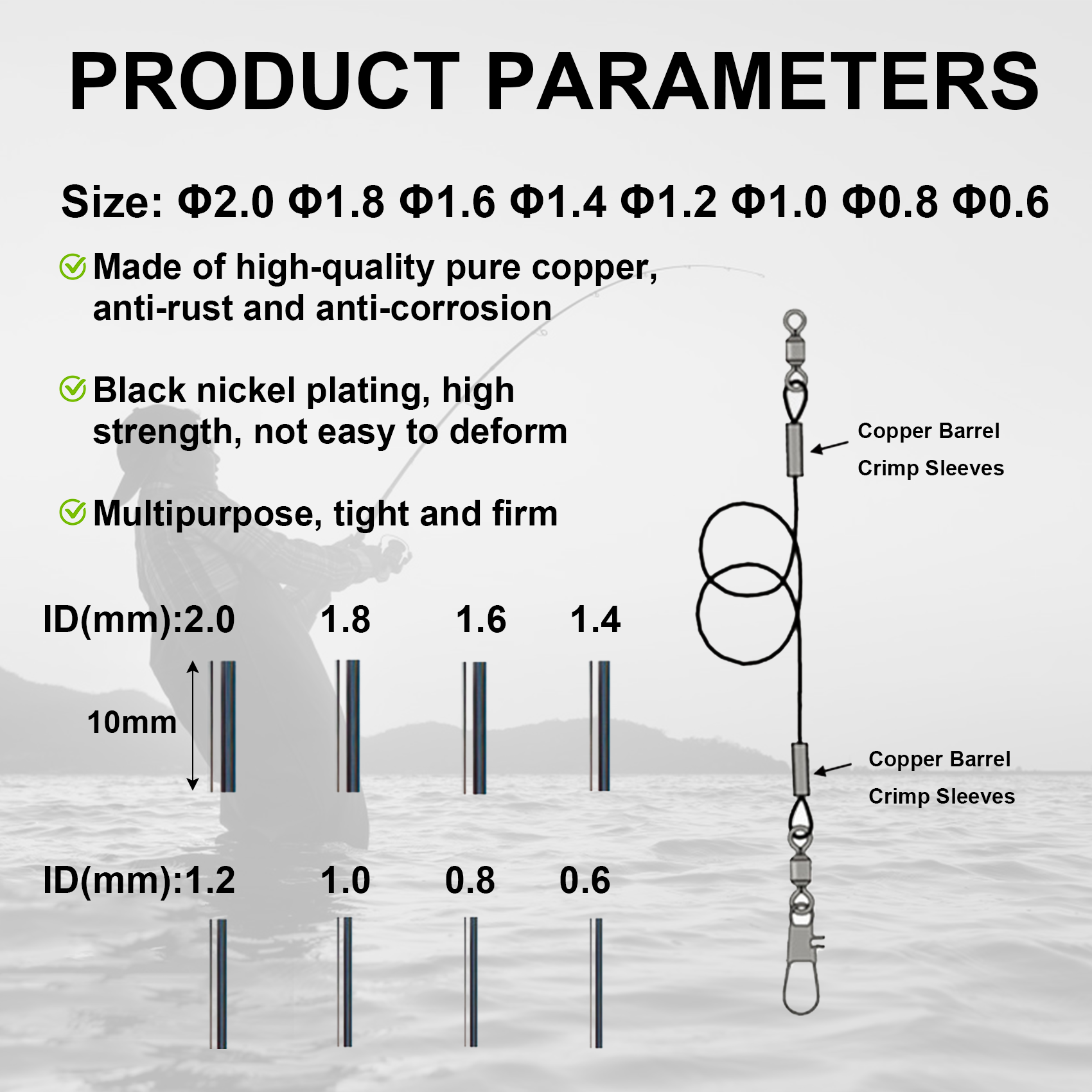 Aventik 100-240pcs Fishing Bar - Leader Line recension och pris