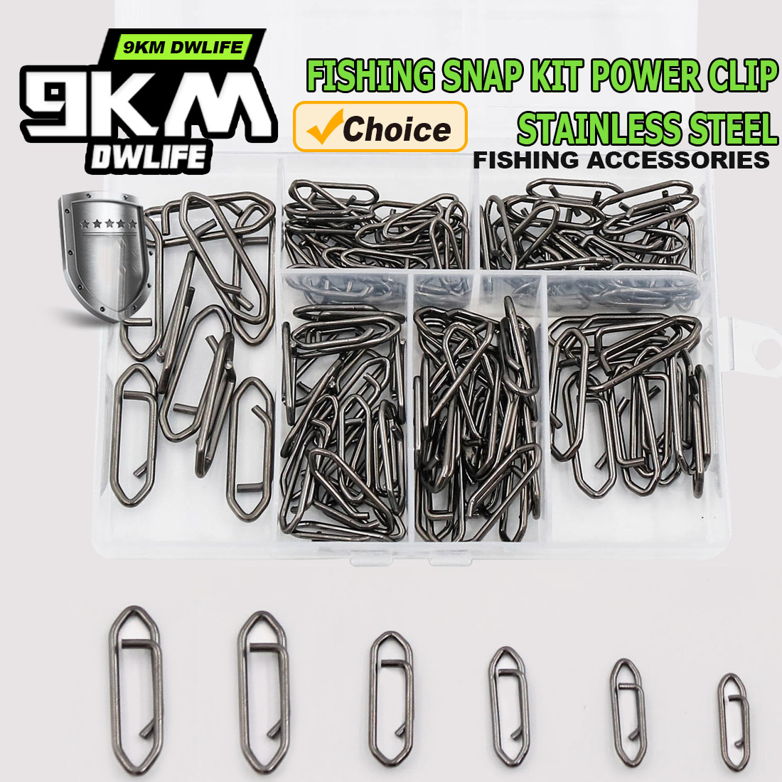 9KM Fishing Snap Kit 110pcs Po - Freshwater Line recension och pris