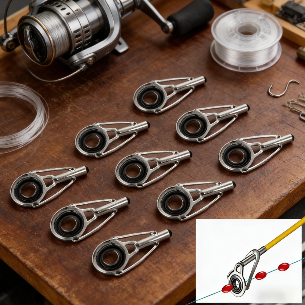 10PCS Metal Fishing Top Rod Gu - Fishing Line Winder recension och pris