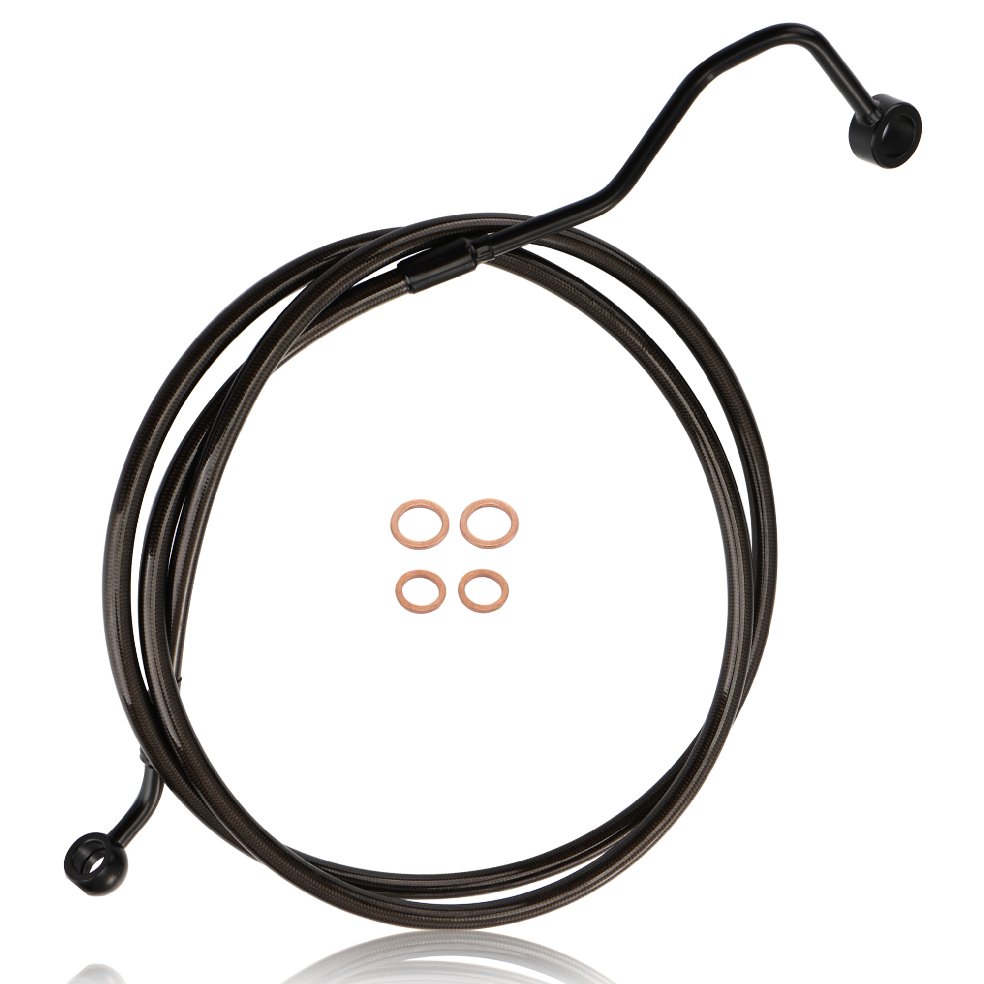 Upper Front Brake Line Oil Hos - Braided Line recension och pris