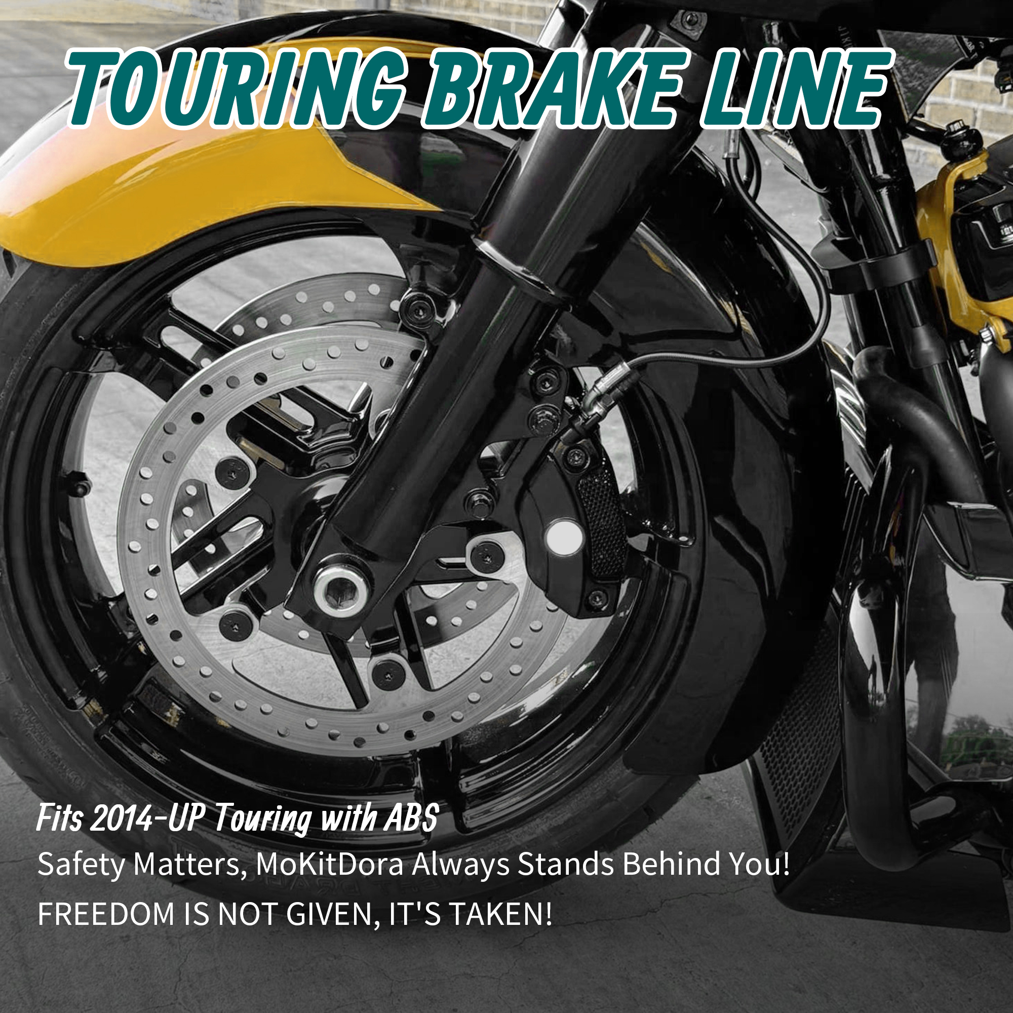 Upper Front Brake Line Oil Hos - Braided Line recension och pris
