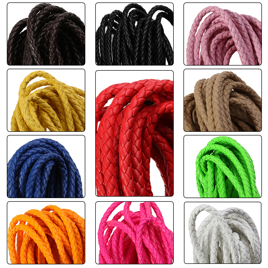 5 Yards/lot 6/7mm Braided Leat - Braided Line recension och pris
