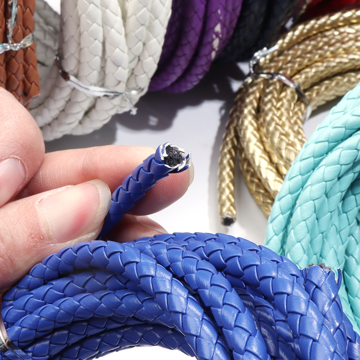 5 Yards/lot 6/7mm Braided Leat - Braided Line recension och pris